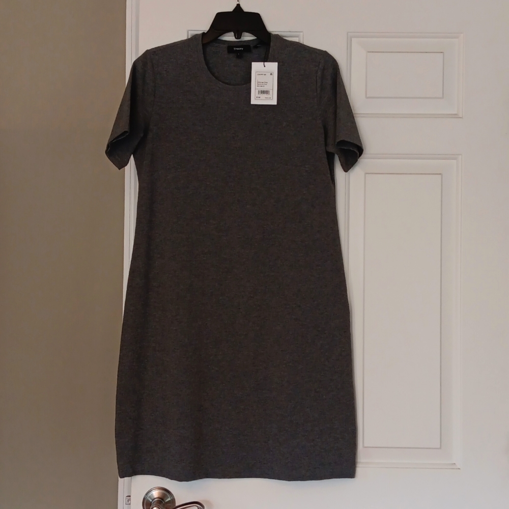 Theory Women's Knit T-Shirt Dress Size L